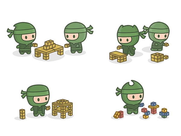 Illustration of the four different classes.