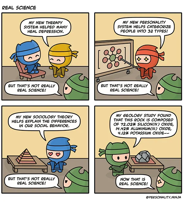 Comic about real science.
