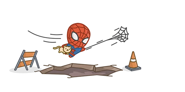 Superheroes just doing superhero things.